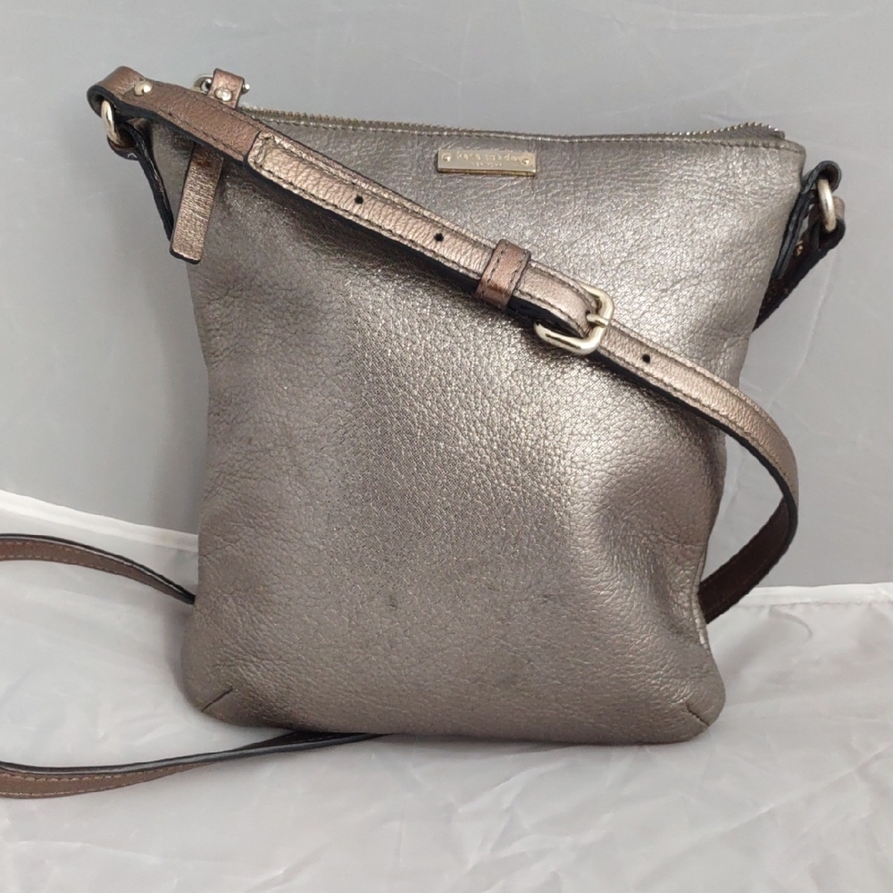 Kate Spade Shimmering Gray Crossbody Bag